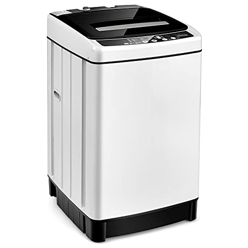 ARLIME 2 in 1 Compact Mini Laundry Machine Full-Automatic Washing Machine 1.5 Cu.Ft Capacity Portable Laundry Washer & Spin Dryer W/ Long Inlet & Outlet Hose For Apartments, Condos, Dorms, RV’s Camping Living (Grey)