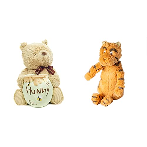 Image of Kids Preferred Disney Baby Classic Pooh Waggy - Musical Plush Stuffed Animal, 13 Inches, Brown & Winnie The Pooh and Friends Stuffed Animal, Tigger 11.75 Inches