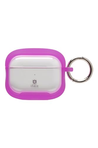 iFace Reflection Neo AirPods Pro 第2世代/第1世代 専用 ケース ポリカーボネート クリアケース (クリアパープル)【 耐衝撃 カラビナ付き アイフェイス airpodsプロ エアーポッズプロ イヤホンケース 】