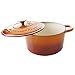 Crock-Pot Artisan Round Enameled Cast Iron Dutch Oven, 5-Quart, Sunset Orange