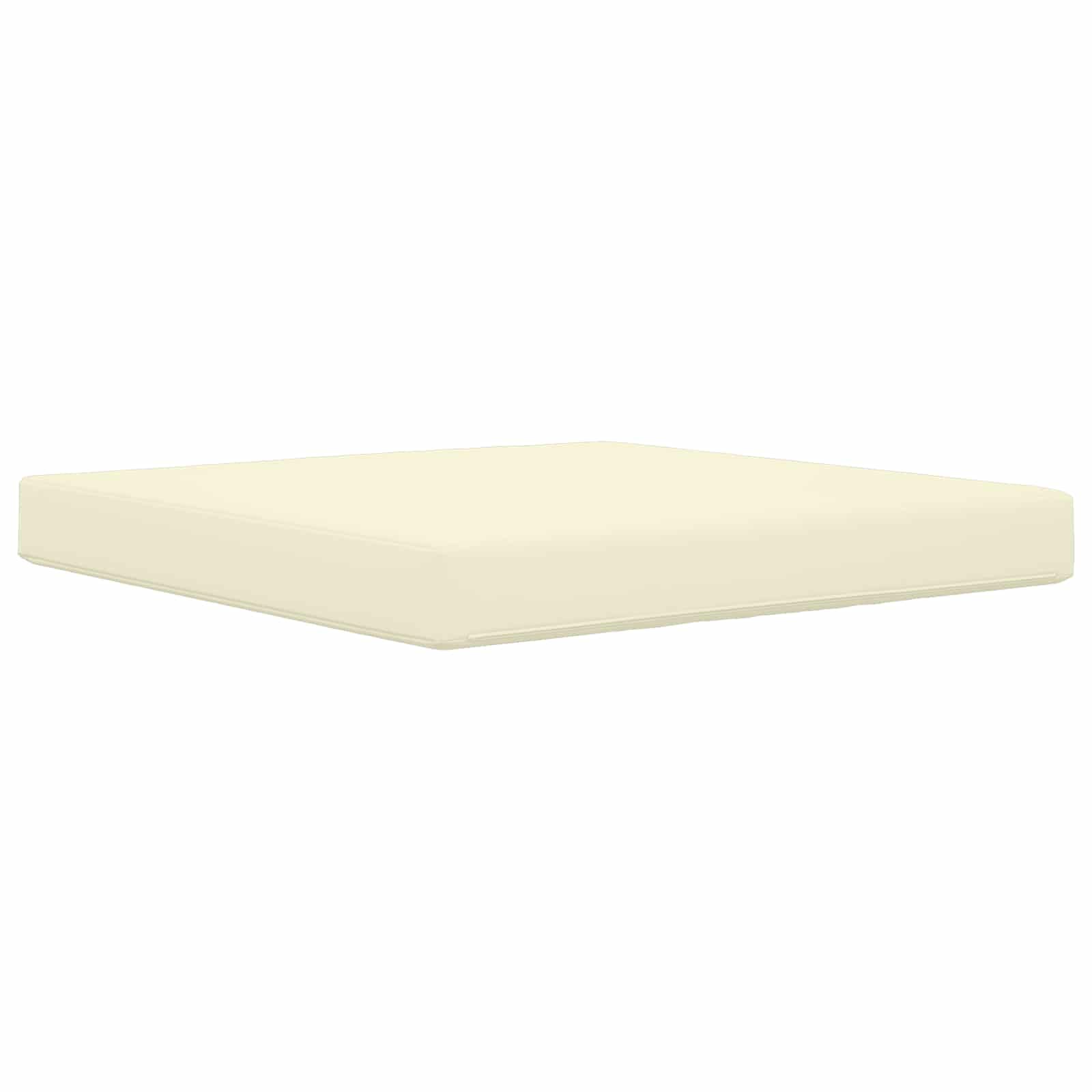 Kremowa poduszka na sofę 80 x 80 x 8 cm | Odporna na rozdarcie i blaknięcie wyściółka z pianki do ogrodu i tarasu