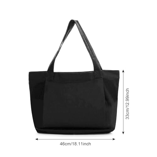 ZYFC Yoga Mat Bag - Large Canvas Tote with Yoga Mat Carrier Pocket for Office, Workout, Pilates, Travel, Beach and Gym - Image 3