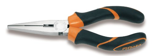 Pince à becs plats longs striés Beta pour ne plus glisser dans l'étroit