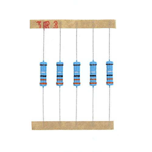 HUABAN 50PCS 2 Watts 2W 3R3 3.3 Ohm 1% Metal Film Resistor