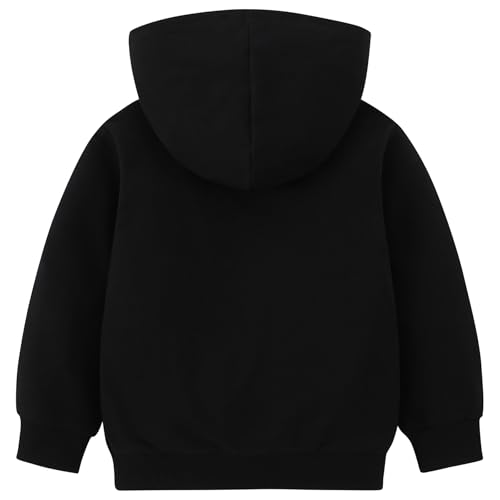 AIWUHE Toddler Boys Girls Hooded Sweatshirt Solid Pullovers Long Sleeve Hoodie Kids Cotton Crewneck Fall Tops 2-6Y Blouse2