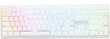 Ducky Zero 6108 Pure White Hotswap Bluetooth RGB Mechanical Keyboard - Cherry MX2A Red