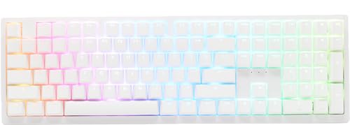 Ducky Zero 6108 Pure White Hotswap Bluetooth RGB Mechanical...
