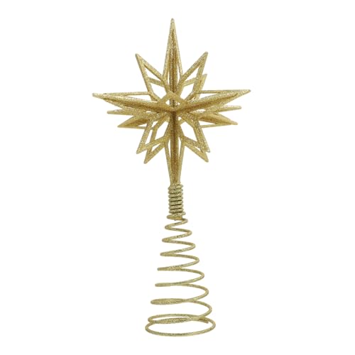 TOKIDNY クリスマスツリーのトップスター クリスマスツリーのトップオーナメント ベツレヘムの星の梢 christmas tree decoration クリスマスツリーの装飾 七夕こずえ 鉄