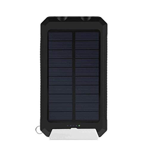 CamKpell Outdoor Solar Power Bank Multifunction Sh-N10 Compass Solar Power Bank 8000Mah Led Light Multi-Function Fast Charge - White + black