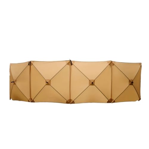 YDYAENIO Paravientos Camping Toldo Parabrisas, Suministros for Acampar, Carpa de Playa for Coche, toldo Plegable a Prueba Viento, for Picnic, for Exteriores(Khaki)