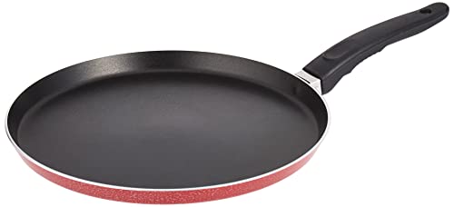 Image of Nirlep by Bajaj Electricals Sakhi Non Stick Flat Tawa, 2.6 mm (Red)