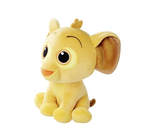 Simba Toys – Disney Doorables Plüschfigur Simba aus Der König der Löwen – weiche Kuschelfigur ca. 25 cm mit Kulleraugen – geeignet ab den ersten Lebensmonaten – passendes Geschenk für Klein und Groß