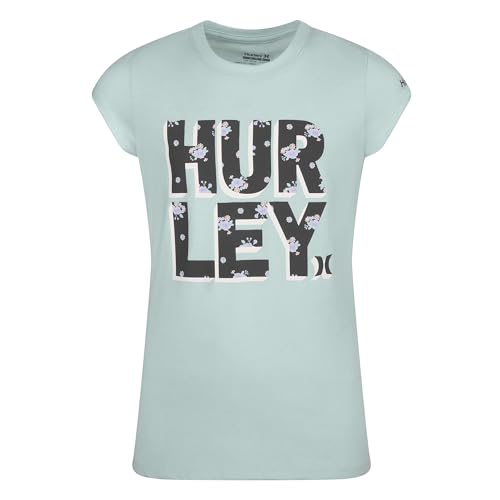 Hurley Girl's Stack Logo Graphic T-Shirt (Big Kids)