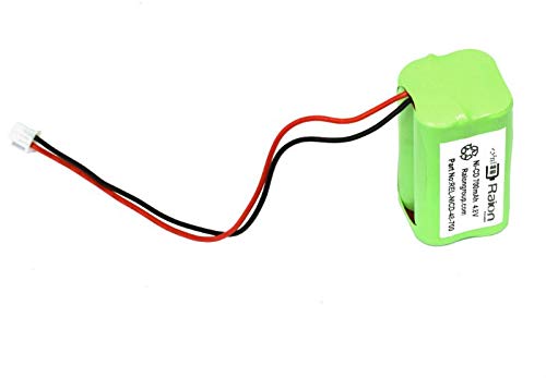 Raion Power REL-NICD-48-700 4.8V 700mAh Replacement Nickel Cadmium Exit Light Battery for McNair Ni-CD AA700MAH 4.8V - 2 Pack