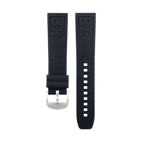 TPUOTI �\�t�g�V�R�t�b�f�S�� FKM ���o�[���^�[�E�H�b�`�o���h 22mm �u���C�g�����O�X�g���b�v �v���t�F�b�V���i�� Superocean Navitimer �u���X���b�g �K�[�f���s���o�b�N��(�u���b�N)