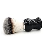 Shaving Brush for Men, Black Handle Men's Shave Cream & Soap Brush (skull) - Image 3