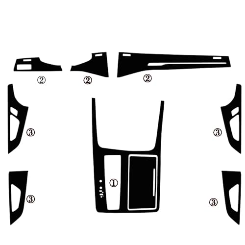 Autocollants de panneau de roue carbone noir accessoire de style Q7 Q8 4M
