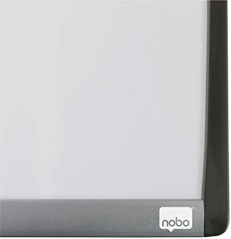 Nobo Small Magnetic Whiteboard With Arched Frame, Wall Mountable, Includes Whiteboard Pen, Magnets & Foam Adhesive Pads, Home/ Office, 585 x 430 mm, 1903783