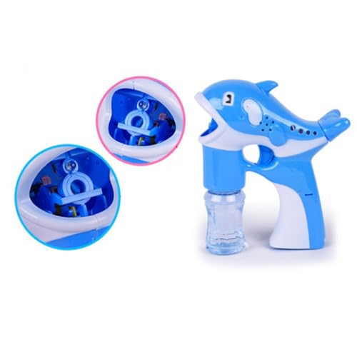 Gatuida Machine à Bulles Dauphin Automatique pour Garçon et Filles Fonction Musicale et Bulles Colorées, en Plastique pour Jeux Extérieurs et Fêtes...