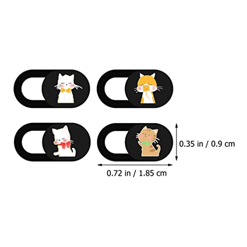 Mobestech 4 Pçs Capa de Webcam Slide Capa de Privacidade de Webcam Capa de Bloqueio de Câmera de Gat