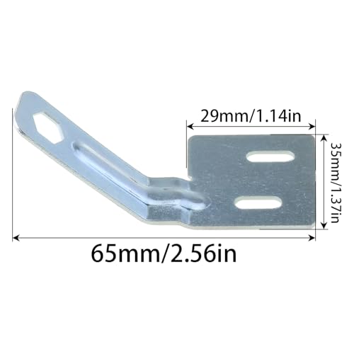 Bisagras metálicas plateadas para puertas dobles plegables Heyous, 4 piezas, para reparación de puertas de gabinete de pared, sala o dormitorio miniatura 2