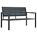 Produktbild vidaXL Gartenbank Sitzbank Parkbank Gartenmöbel Bank Terrassenbank Balkonbank Außenbank Garten Balkon Outdoor 120cm HDPE Grau Holzoptik