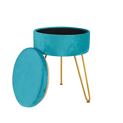 Silla de tocador verde con espacio interior para organizar dormitorios pequeños 8