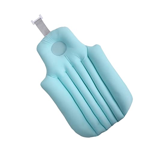 ERINGOGO 1個 バスシェルフ ベビーバス枕 お風呂サポート 幼児風呂 バスマット ベビーバスクッションパッド シャワーサポート ベビースリングキャリア 新生児用浴槽 Blue スパンデックス