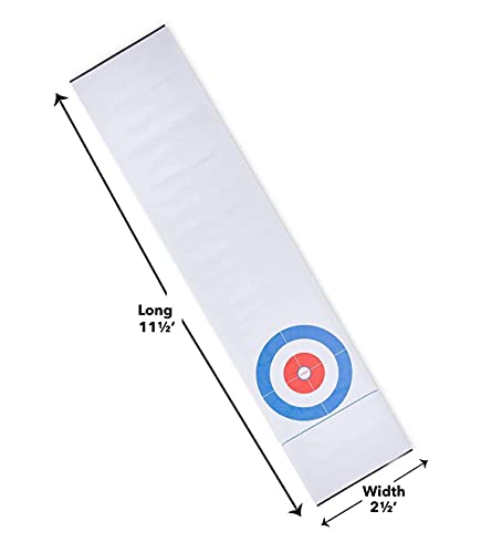 Hearthsong Curling Zone – Indoor Battery Operated Hovering Curling Set – Fun Family Game For Kids And Adults – 6 Curling Stones And Floor Mat – Olympic Sport Party Game Equipment – Age 3+ #TOP2