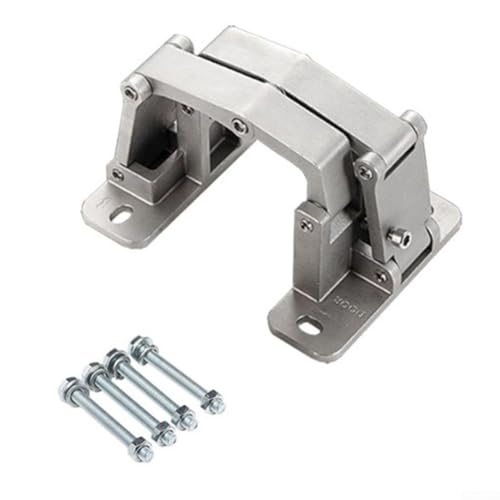 Gdfnmogo Stainless Steel Garage Door Hinge for Stone Doors Plus Heavy-duty Fire Doors 180° Full-range Motion -resistant Load Capacity 50–200 (50KG)