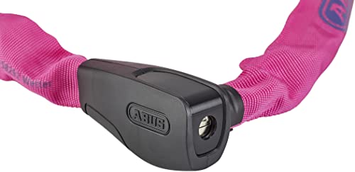 Abus Catena 6806K Neon Pink Chain Lock - Plastic Coated Bicycle Lock - Abus Security Level 6-75 Cm - Pink #TOP4