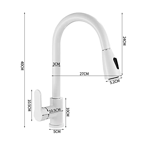 Robinet de cuisine moderne rétractable mitigeur eau chaude froide laiton