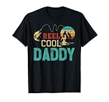 Photo Gallery reel cool daddy vintage divertente canna da pesca regali per papà maglietta Photo Gallery reel cool daddy vintage divertente canna da pesca regali per papà maglietta