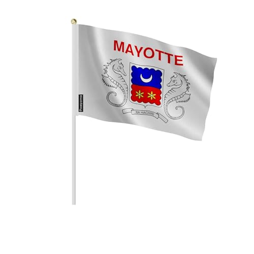 Mini drapeau Mayotte 14x21cm lot de 100 pièces de table pour événements