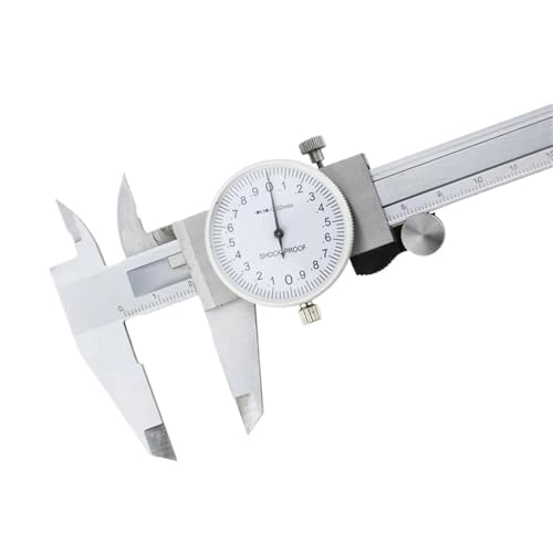 dial Calipers Vernier Caliper Professional Pachymeter Carpentry Tools Measuring Tool Micrometer Ruler Stainless Steel Pachometer Dial Calipers