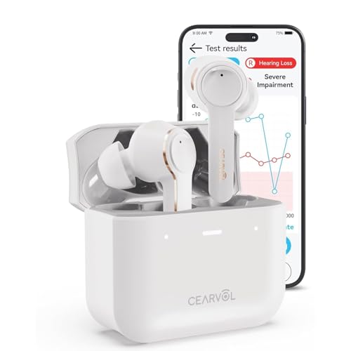 Cearvol Diamond X1 Bluetooth Hearing Aids for Seniors with Smartphone App - Noise Cancellation, Clear Sound & Easy to Use - for Adult with Mild to Moderate Hearing Loss
