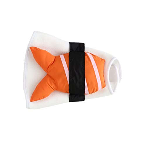 Disfraz divertido para perro tamaño S color naranja