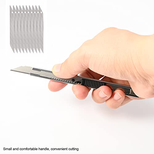 FOSHIO Vehicle Vinyl Wrap Window Tint Tools Kit with Small Felt Squeegees, Edge Trimmer Wrap Stick Squeegee, Vinyl Knife Cutters, Spare Blades for Car Roof Hood Head Tail Wrap Vinyl Film Installation