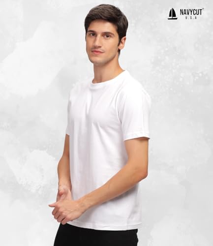 Image of Men T Shirt Cotton Round Neck | Solid Cotton Tee Half Sleeve | Breathable Casual T Shirt for Men | Stylish Round Neck Casual Wear | 12 Colors