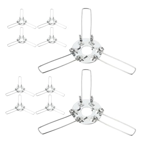 ABOOFAN Supports D'abat-jour Suspendus en Métal Argenté 24 Pièces Fixation Stable et Installation Facile pour Éclairage DIY et Maison