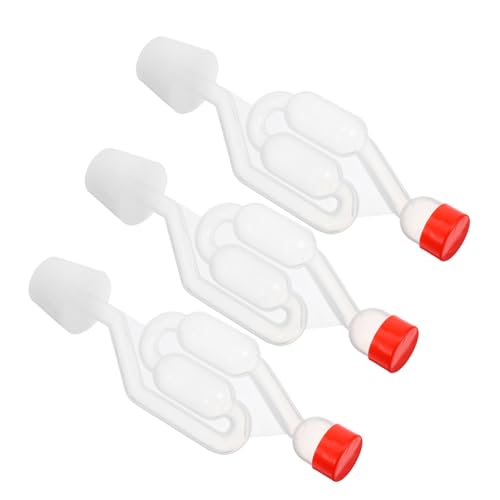 BRIGHTFUFU 3sets S-shape One-way with Stopper for Beer Brewing and Wine Transparent Design Easy to Install for Home Brewing Supplies