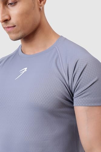 Image of FUAARK Grain Men's Slim Fit Heavyweight Stretchable Raglan Sleeves Gym & Workout Tshirt