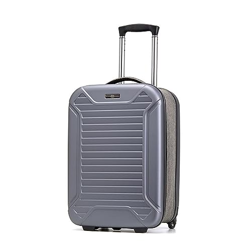 Valise Roulette Valise Trolley Pliante for Voyager d'affaires Valise De Voyager Léger d'affaires Simple Mode Bagages Facile À Transporter des Bagages Valise Grande (Color : Black, Size : 24inch)