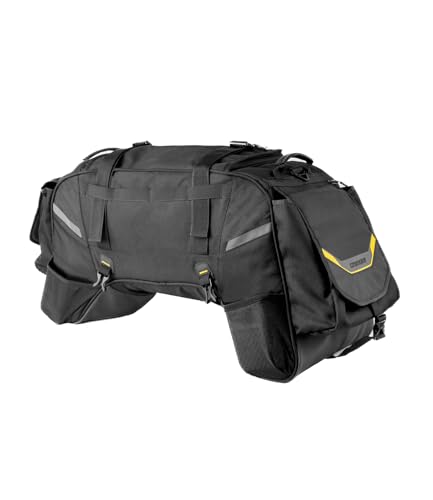 Image of Cramster by Rynox Grab Tail Bag 75L - Motorcycle Tail Bag | External Rain Cover | Internal Dry Bags - Black