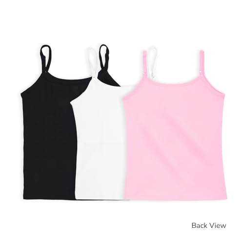 Image of YouGotPlanB Cotton Padded Camisole | Pack of 3 | Ages 8-16 Years | Built-in Light Padding | Full Coverage | Ideal for School