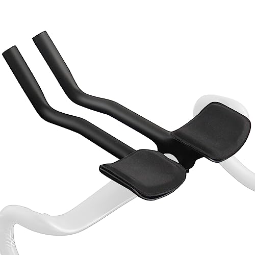 Alfa Pasca Accesorio de manillar de triatlón de carbono para bicicleta de carretera, extensión de bicicleta de triatlón, 360 mm, manillar aero, carbono, 40° TT Bar Extender