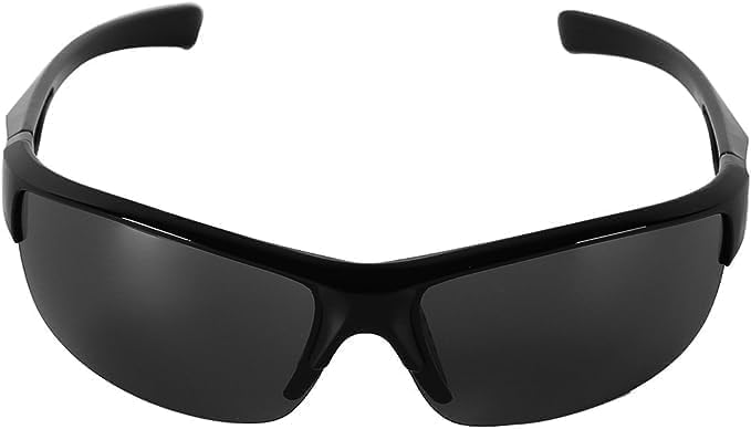 Cawhui Black Polarized Sports Sunglasses for Men Women Polarized Rectangular Driving Sunglasses Sports Eyewear Baseball Cycling Golf Fishing Fashion Glasses
