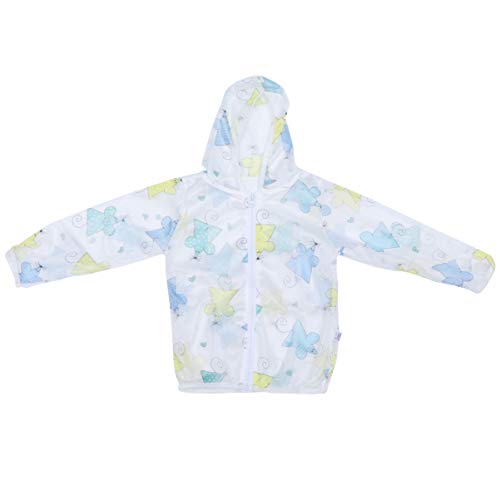 TOYANDONA Ropa de Protección Solar Unisex para Niños Protección UV de Verano Traje Antimosquitos Cremallera Chaqueta de Protección Solar Transpirable Tops