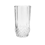 LYOR - Conjunto 7 Peças Jarra com 6 Copos de Vidro Diamante 1,25L/260ml