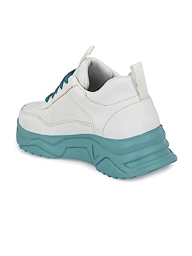 Image of EL PASO Faux Leather Casuals Sneakers Walking Shoes for Women & Girls